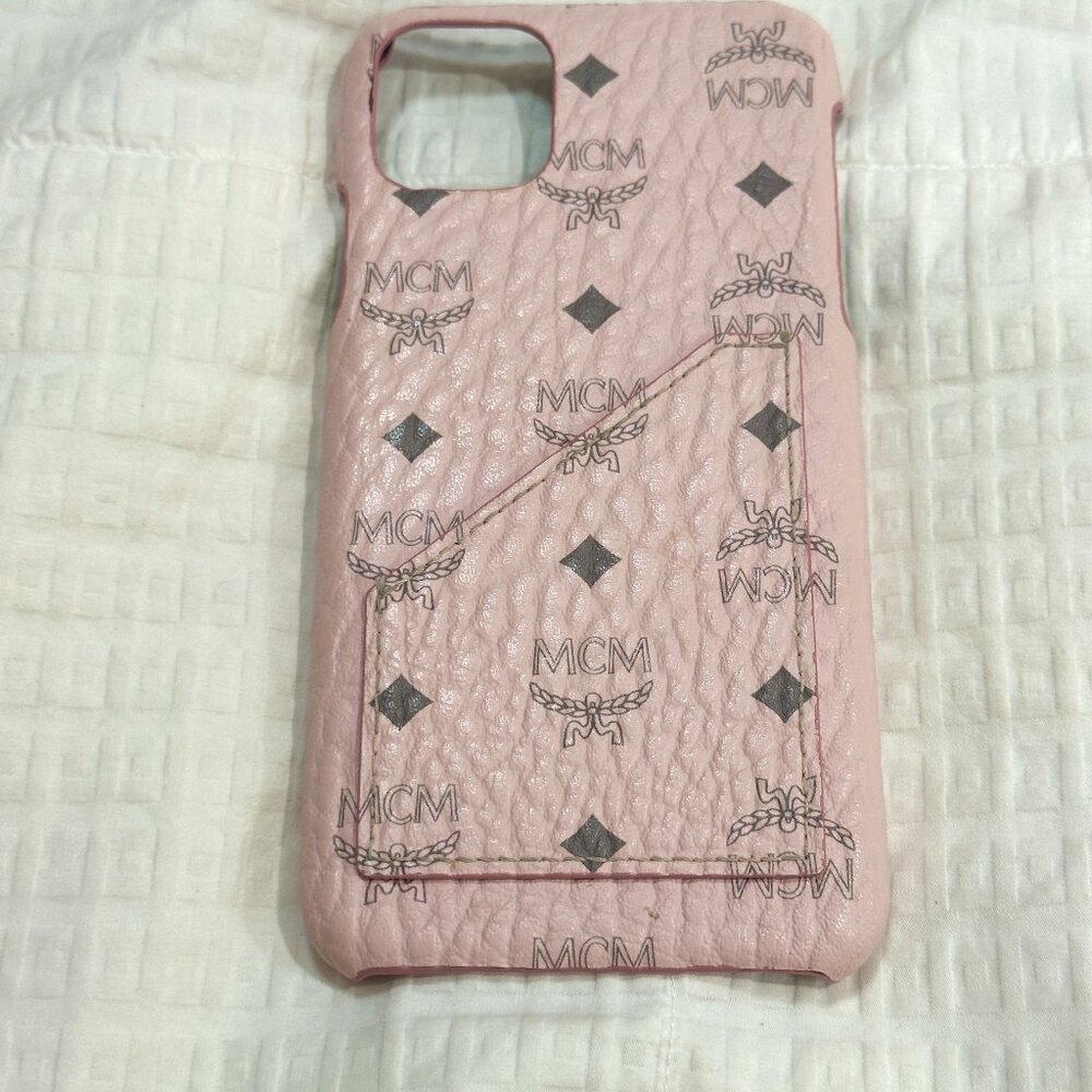 MCM iPhone 11 Pro Max Case in Visestos Pink~$195